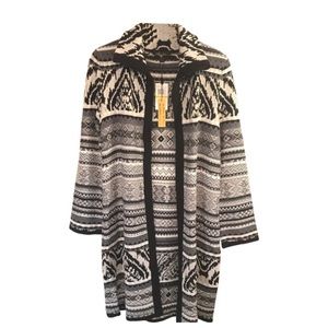 Melissa Paige Long Open Front Cardigan